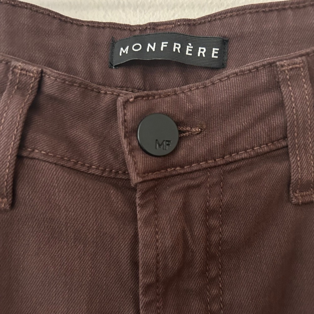 MONFRERE Brando Mens Jeans 29x32 Cafe‎ Brown Stretch Straight Leg Pants
